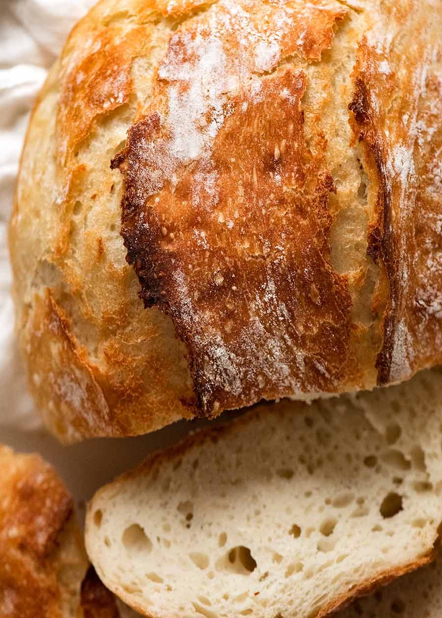 Easy No-Knead Rustic Bread: Bakery-Style Loaf in 2 Hours